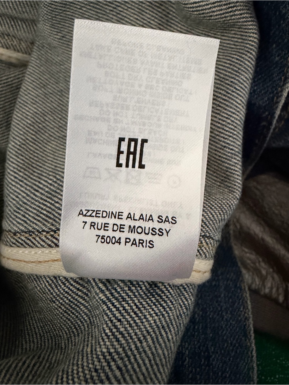 Alaïa Denim Bolero Style Jacket - Size 36 FR/4 US - Picture 11 of 11